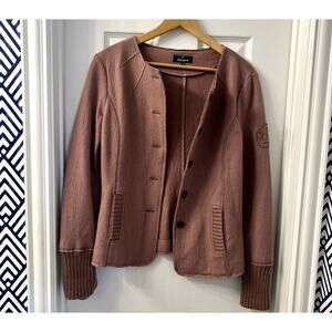 Daniel Hetcher Women's Wool Y2K style Jacket - Mauve - size US 8